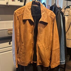 Vera Pelle Tan Leather Jacket